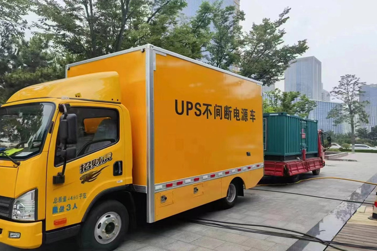 新县发电机租赁施工现场